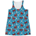 Christmas Party Knitted Pattern Print Women's Racerback Tank Top