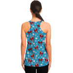 Christmas Party Knitted Pattern Print Women's Racerback Tank Top