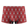 Christmas Paw Knitted Pattern Print Men's Boxer Briefs