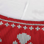 Christmas Paw Knitted Pattern Print Sofa Cover