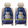 Christmas Penguin Knitted Print Car Seat Organizers