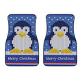 Christmas Penguin Knitted Print Front Car Floor Mats