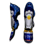 Christmas Penguin Knitted Print Muay Thai Shin Guard