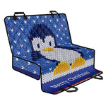 Christmas Penguin Knitted Print Pet Car Back Seat Cover