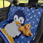 Christmas Penguin Knitted Print Pet Car Back Seat Cover