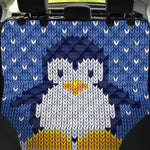 Christmas Penguin Knitted Print Pet Car Back Seat Cover