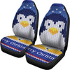 Christmas Penguin Knitted Print Universal Fit Car Seat Covers