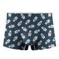 Christmas Polar Bear Pattern Print Men's Boxer Briefs