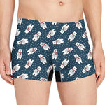 Christmas Polar Bear Pattern Print Men's Boxer Briefs