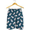 Christmas Polar Bear Pattern Print Men's Shorts