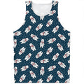 Christmas Polar Bear Pattern Print Men's Tank Top