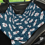 Christmas Polar Bear Pattern Print Pet Car Back Seat Cover