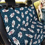 Christmas Polar Bear Pattern Print Pet Car Back Seat Cover