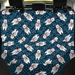 Christmas Polar Bear Pattern Print Pet Car Back Seat Cover