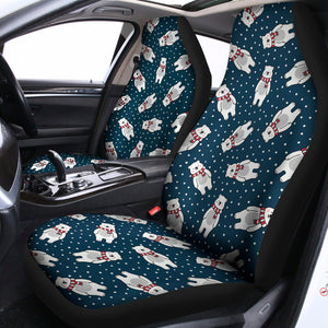 Christmas Polar Bear Pattern Print Universal Fit Car Seat Covers