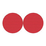 Christmas Polka Dot Pattern Print Car Coasters