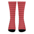 Christmas Polka Dot Pattern Print Crew Socks