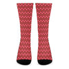 Christmas Polka Dot Pattern Print Crew Socks