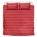Christmas Polka Dot Pattern Print Duvet Cover Bedding Set