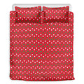 Christmas Polka Dot Pattern Print Duvet Cover Bedding Set