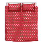Christmas Polka Dot Pattern Print Duvet Cover Bedding Set