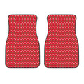 Christmas Polka Dot Pattern Print Front Car Floor Mats