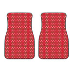 Christmas Polka Dot Pattern Print Front Car Floor Mats