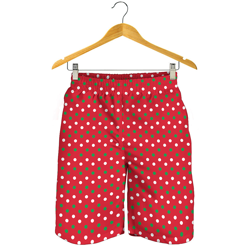 Christmas Polka Dot Pattern Print Men's Shorts