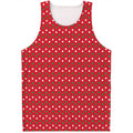 Christmas Polka Dot Pattern Print Men's Tank Top