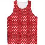 Christmas Polka Dot Pattern Print Men's Tank Top