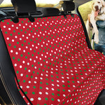 Christmas Polka Dot Pattern Print Pet Car Back Seat Cover