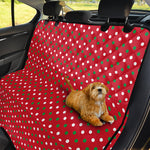 Christmas Polka Dot Pattern Print Pet Car Back Seat Cover