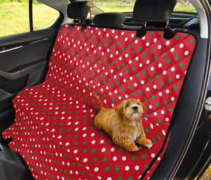 Christmas Polka Dot Pattern Print Pet Car Back Seat Cover