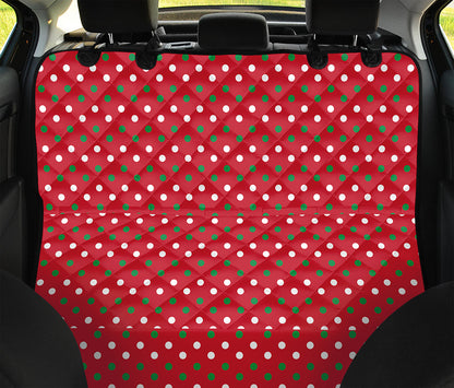 Christmas Polka Dot Pattern Print Pet Car Back Seat Cover