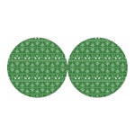 Christmas Pot Leaf Pattern Print Car Coasters