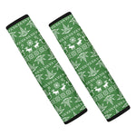 Christmas Pot Leaf Pattern Print Car Seat Belt Covers