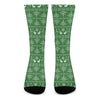 Christmas Pot Leaf Pattern Print Crew Socks