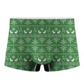 Christmas Pot Leaf Pattern Print Men's Boxer Briefs