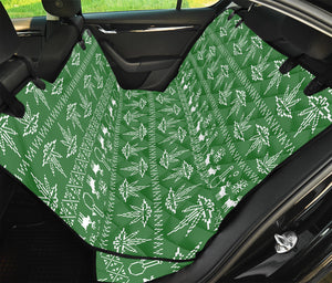 Christmas Pot Leaf Pattern Print Pet Car Back Seat Cover