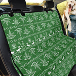 Christmas Pot Leaf Pattern Print Pet Car Back Seat Cover