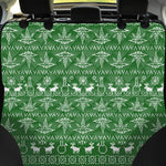 Christmas Pot Leaf Pattern Print Pet Car Back Seat Cover