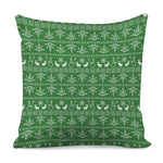 Christmas Pot Leaf Pattern Print Pillow Cover