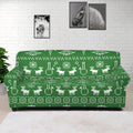 Christmas Pot Leaf Pattern Print Sofa Cover