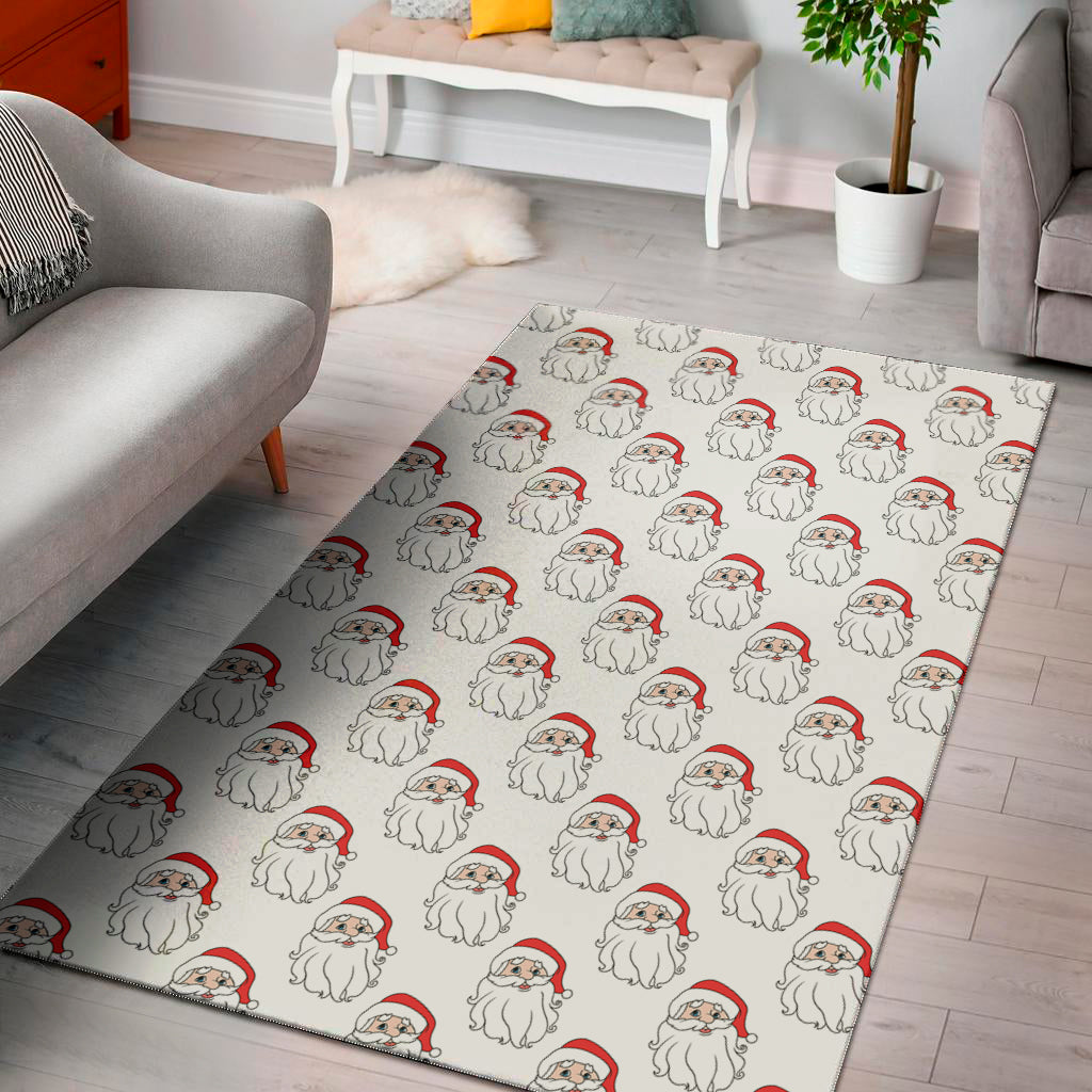 Christmas Santa Claus Pattern Print Area Rug