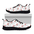 Christmas Santa Claus Pattern Print Black Running Shoes