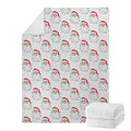 Christmas Santa Claus Pattern Print Blanket