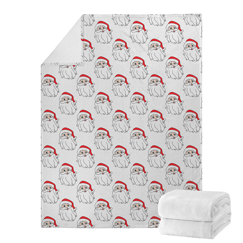 Christmas Santa Claus Pattern Print Blanket