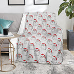 Christmas Santa Claus Pattern Print Blanket
