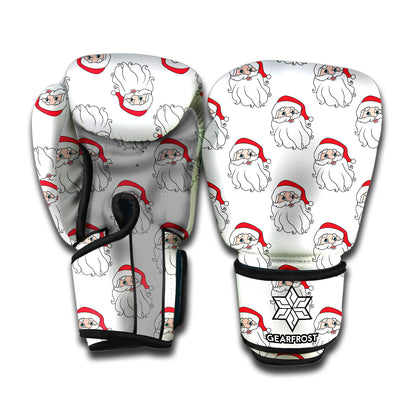 Christmas Santa Claus Pattern Print Boxing Gloves