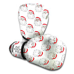 Christmas Santa Claus Pattern Print Boxing Gloves